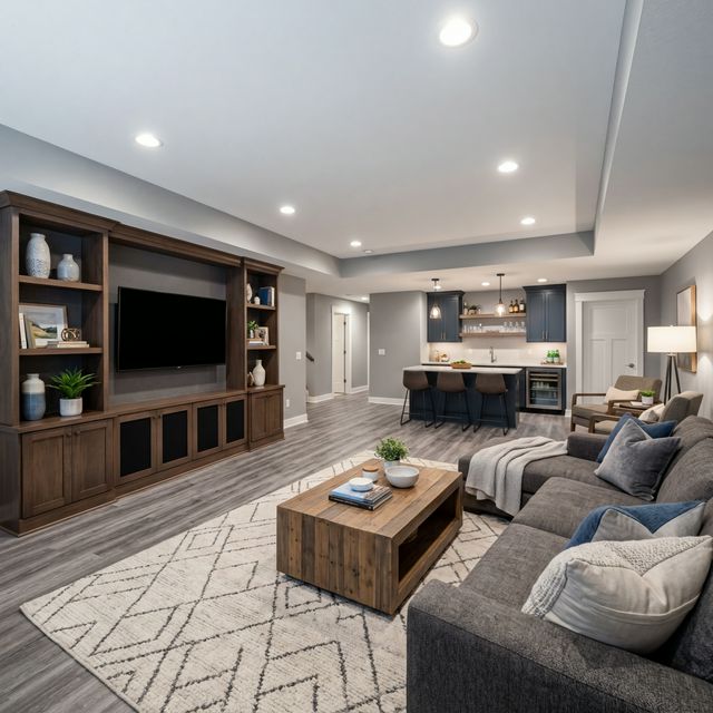Complete basement finish